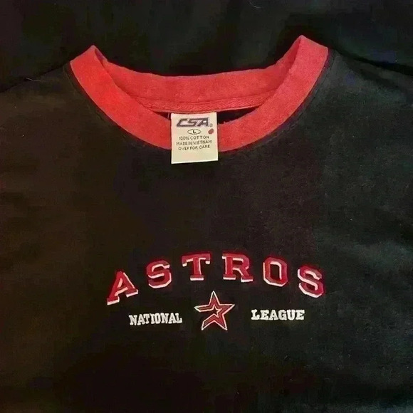 CSA Men's "Astros National League" T-shirt Size L - Picture 3 of 9